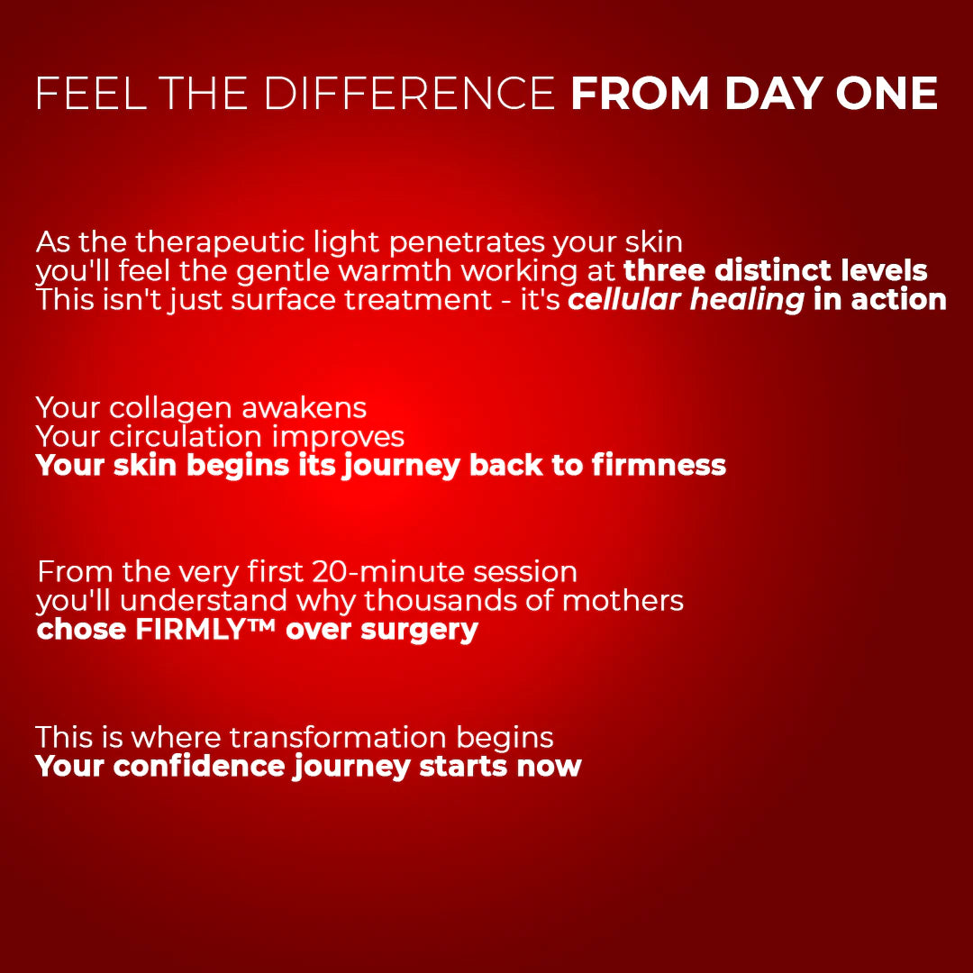 FIRMLY | Dual-Wavelength Red Light Belt with 3-Layer Lift Technology